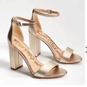 Sam Edelman Yaro Light Gold Heel, sz 8.5
